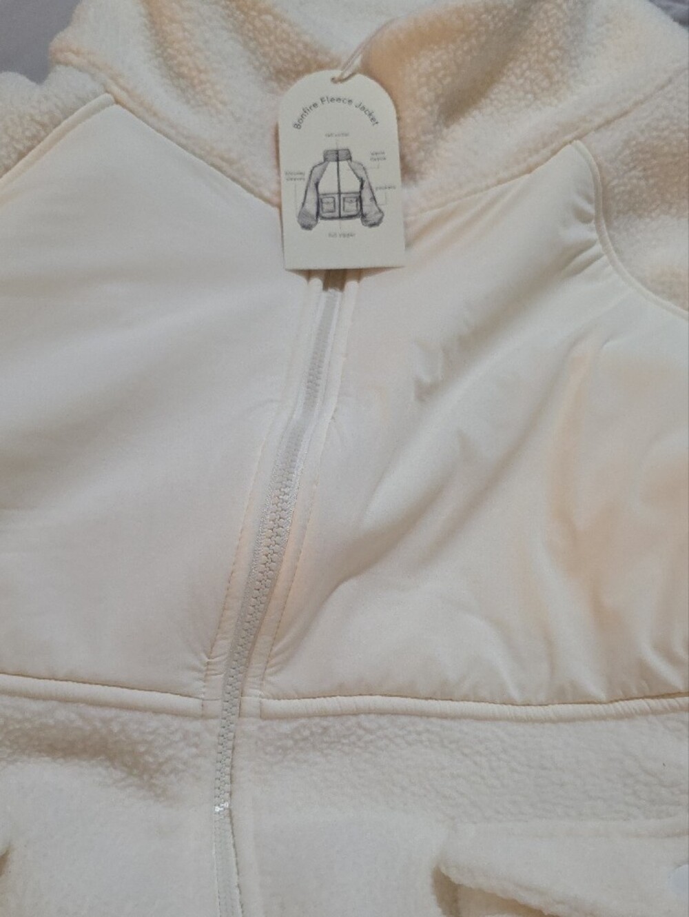 Blogilates Bonfire Fleece Jacket In Cream - Picture 6 of 7